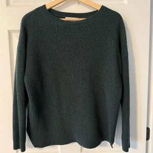 Kersh Dark Green Crew Neck Sweater